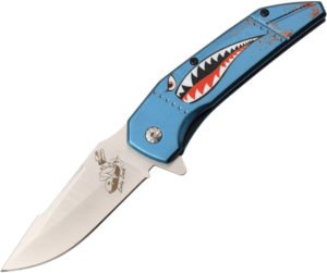 MTech Lady Luck Linerlock A/O Knife Blue (3.5″)
