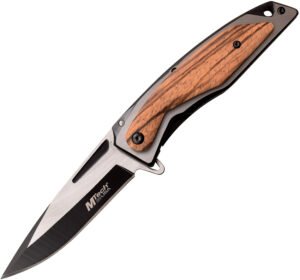 MTech Wood Framelock A/O Knife Brown (3.75″)