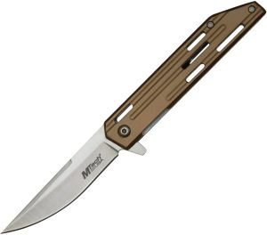 Mtech Linerlock A/O Knife Tan (3.5″)