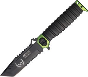 MTech Skull Tanto A/O Knife Black Serrated