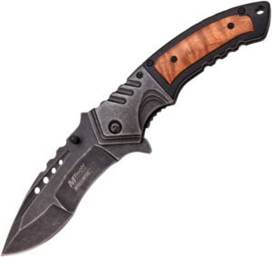 MTech Linerlock A/O Knife Brown Wood (3.5″)