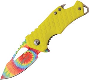 MTech Tie Dye Framelock A/O Yellow (2.25″)