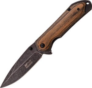 MTech Linerlock A/O Knife Brown Wood (3.5″)