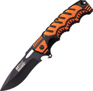 MTech Linerlock A/O Knife Black Orange (3.5″)