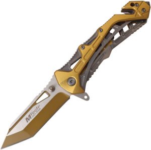 MTech Linerlock A/O Knife Gold (3.25″)
