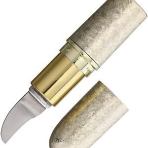 Novelty Cutlery Lipstick Knife Gold (1″)