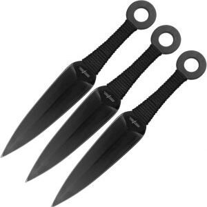 Perfect Point Throwing Knife Set Black (4.5″)