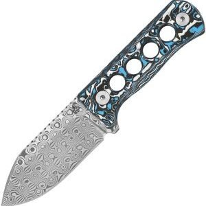 QSP Knife Canary Neck Knife Damascus (2.5″)