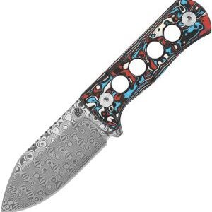 QSP Knife Canary Neck Knife Damascus (2.5″)