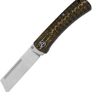 QSP Knife Hedgehog Slip Joint Golden CF (2.75″)