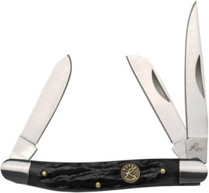 Roper Knives Stockman Jigged Black Bone
