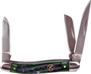 Roper Knives Stockman Green Bone Carbon