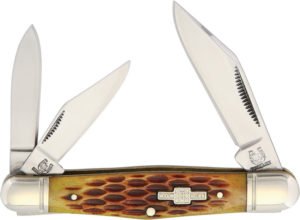 Rough Rider Whittler Amber Bone