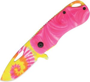 Rough Rider Pink Tie Dyed Linerlock A/O (2.25″)