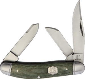 Rough Rider Sowbelly Green Micarta Brushed