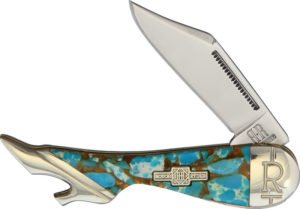 Rough Rider Leg Knife Amber Turquoise