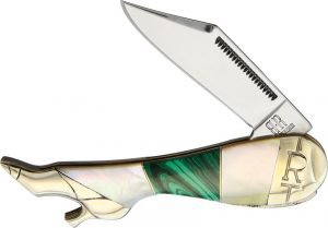 Rough Rider Small Leg Knife Malachite