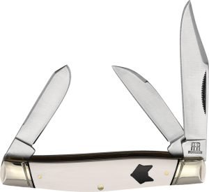 Rough Rider Stockman White Micarta