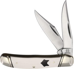 Rough Rider Copperhead White Micarta