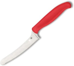 Spyderco Z-Cut Kitchen Knife Red (4.25″)