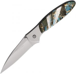 Santa Fe Stoneworks Kershaw Leek Framelock Turquo (3″)
