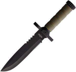 S-TEC Survival Knife OD Green (7.5″)