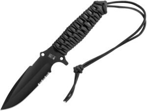 TB Outdoor Survival Fixed Blade Black (4.5″)