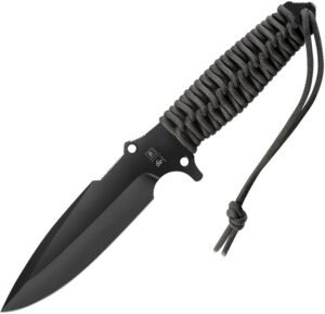 TB Outdoor Survival Fixed Blade Black (4.5″)