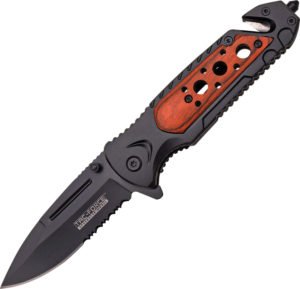 Tac Force Rescue Linerlock A/O Wood (3.25″)