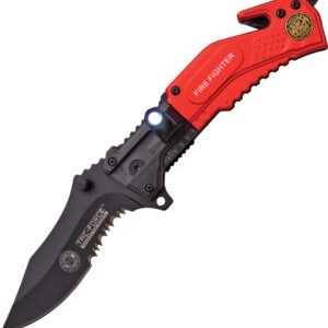 Tac Force Rescue Linerlock A/O Fire Dept (3.5″)