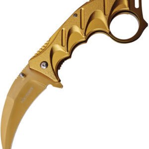 Tac Force Karambit Linerlock A/O Gold (3.5″)
