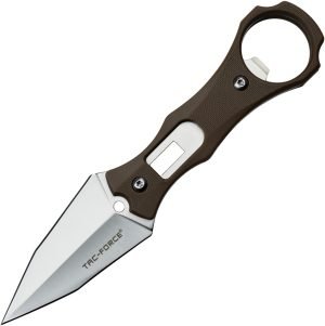 Tac Force Fixed Blade Brown (2.5″)