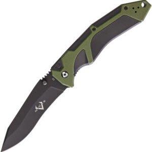 V NIVES Fractal Linerlock A/O Green (3.63″)