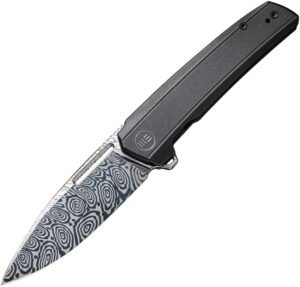 We Knife Speedster Black Damascus (3.5″)