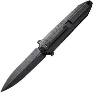 We Knife Diatomic Framelock Black SW (3.75″)