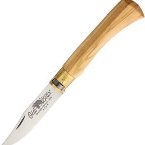 Old Bear Medium Folder Olive Wood (3.25″)