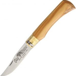Old Bear Large Folder Olive Wood (3.63″)