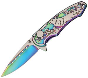 Rite Edge Wolf Linerlock Rainbow (3.25″)
