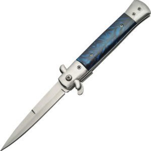 Rite Edge Stiletto Linerlock Blue A/O (4″)