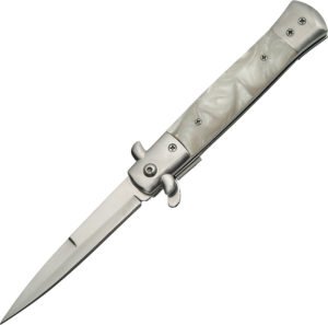 Rite Edge Stiletto Linerlock White A/O (4″)