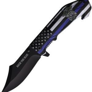 Rite Edge Back The Blue Linerlock A/O (3.75″)