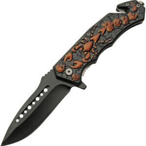 Rite Edge Scorpion Linerlock Orange A/O (3.5″)