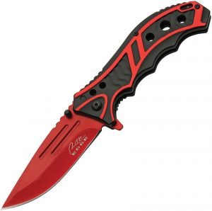 Rite Edge Caution Linerlock A/O Red (3.75″)