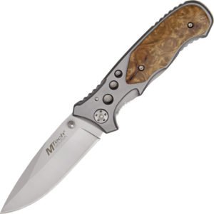 MTech Linerlock Knife Burl Wood (3.25″)