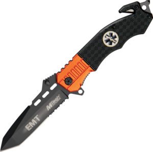 MTech Rescue Knife EMT Black/Orange (3.5″)