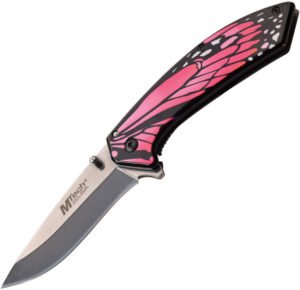 MTech Butterfly A/O Knife Pink (3″)