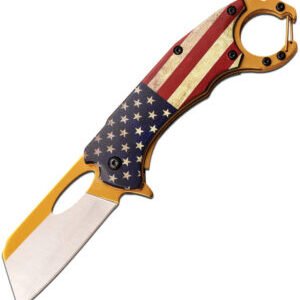 MTech Linerlock A/O Knife Flag (2.5″)