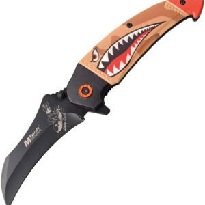 MTech Shark Linerlock A/O Knife Tan (3.5″)