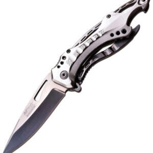 MTech Linerlock A/O Knife Silver (3.5″)
