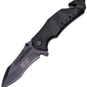 MTech Rescue Linerlock A/O Knife Black (3.75″)